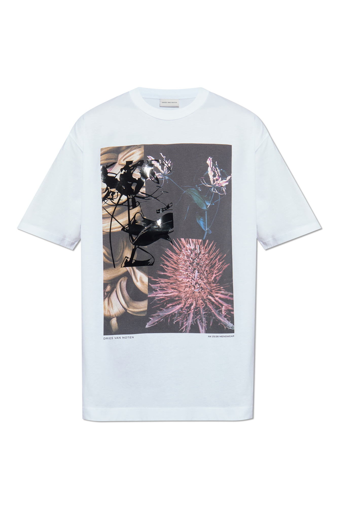 Tシャツ・カットソー Dries Van Noten Heaton' White Cotton Blend T-Shirt Cotton jersey T-shirt in white - Dries Van Noten | Mytheresa